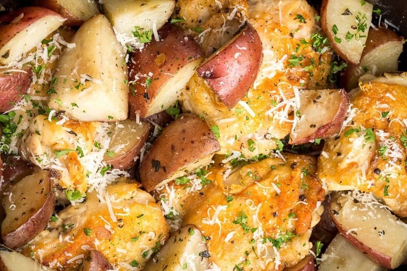 Slow-Cooked Garlic-Parmesan Chicken
